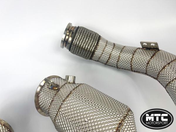 Downpipes se sportovními katalyzátory MTC Motorsport BMW 5-Series F90 M5 S63M (17-20)