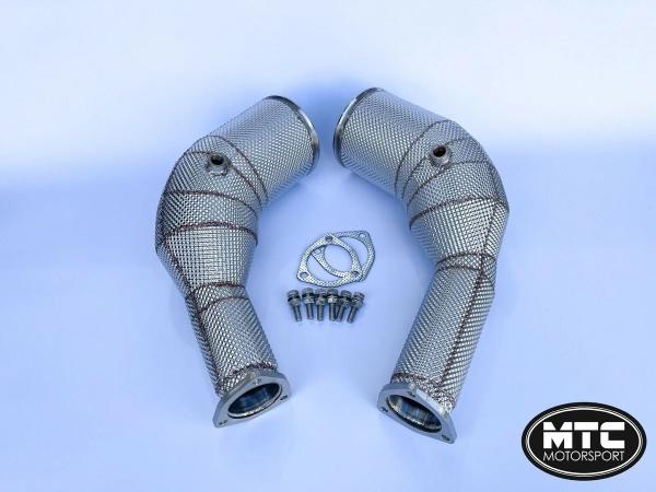 Downpipes se sportovními katalyzátory MTC Motorsport Audi S8 D5 4.0 TFSI V8 (19-)