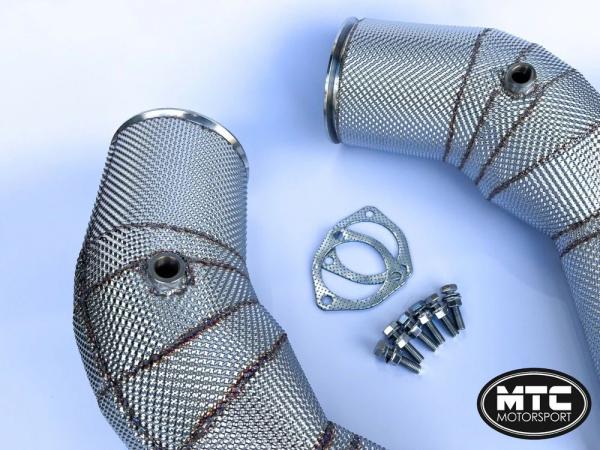 Downpipes se sportovními katalyzátory MTC Motorsport Audi S8 D5 4.0 TFSI V8 (19-)