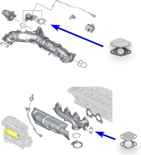 Kit na zaslepení EGR ventilu ProRacing BMW X3 F25 / X4 F26 18d/20dX/25dX B47