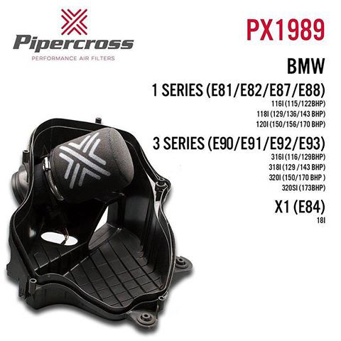 Sportovní vzduchový filtr (vložka filtru) Pipercross na BMW 3-Series E90 / E91 / E92 / E93 320i 150PS (11/06-)