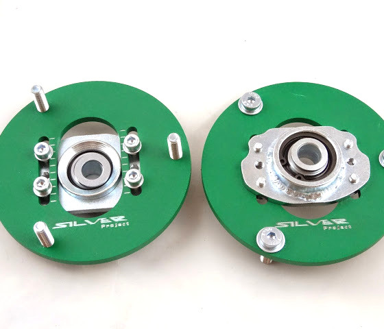 Přední horní uložení tlumičů (Pillowball Top Mounts) Silver Project BMW E81 / E82 / E87 / E88 - verze pro stavitelný podvozek