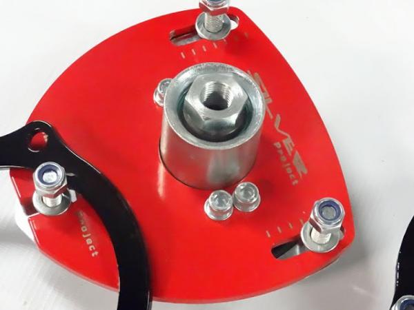 Přední horní uložení tlumičů (Pillowball Top Mounts) Silver Project Škoda Octavia II 1Z / Superb II 3T / Yeti 5L