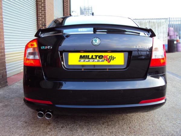 Catback výfuk Milltek Škoda Octavia II 1Z RS 1.8/2.0 TSI (10-13) - verze s rezonátorem