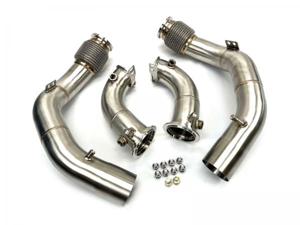 Downpipes s náhradami OPF/GPF filtrů MTC Motorsport BMW X5M F95 / X6M F96 4.4T S63 (19-20)