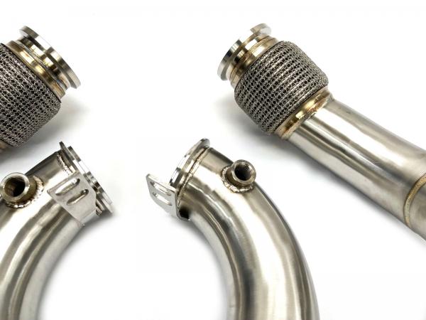 Downpipes s náhradami OPF/GPF filtrů MTC Motorsport BMW X5M F95 / X6M F96 4.4T S63 (19-20)