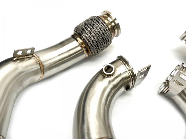 Downpipes s náhradami OPF/GPF filtrů MTC Motorsport BMW X5M F95 / X6M F96 4.4T S63 (19-20)