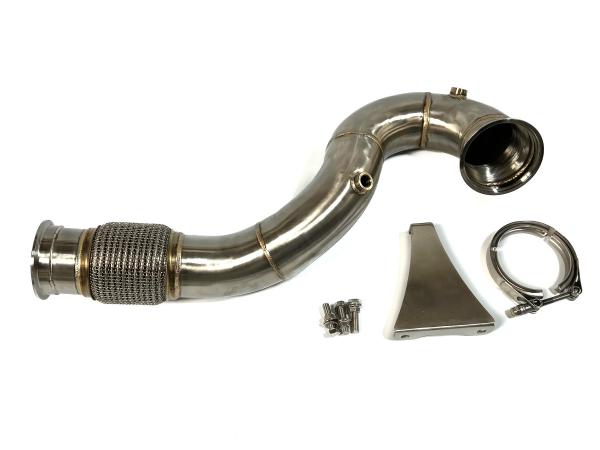 Downpipe s náhradou katalyzátoru a středový díl MTC Motorsport Audi RS3 8V / TT RS 8S 2.5 TFSI (17-)