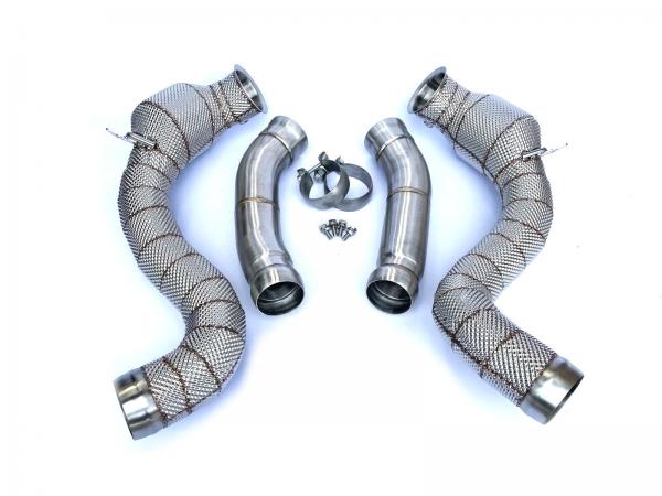 Downpipes se sportovními katalyzátory MTC Motorsport Mercedes C-Klasse W205 C63 / C63S AMG 4.0 Turbo V8 (15-)