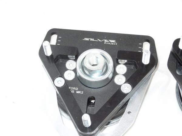 Přední horní uložení tlumičů (Pillowball Top Mounts) Silver Project Mazda 3 BK (03-09) - verze pro sériový podvozek