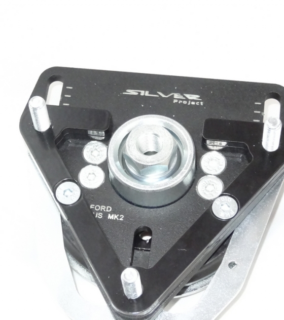 Přední horní uložení tlumičů (Pillowball Top Mounts) Silver Project Mazda 3 BK (03-09) - verze pro sériový podvozek