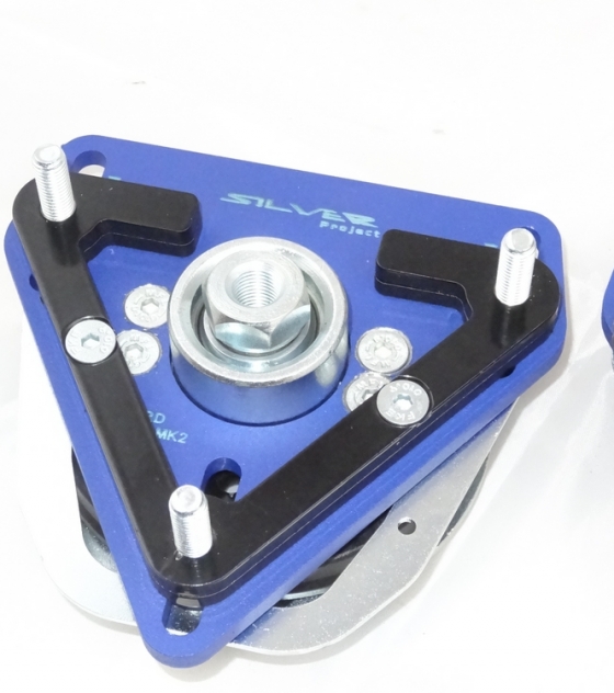 Přední horní uložení tlumičů (Pillowball Top Mounts) Silver Project Volvo C30 / S40 / S70 / V50 - verze pro sériový podvozek
