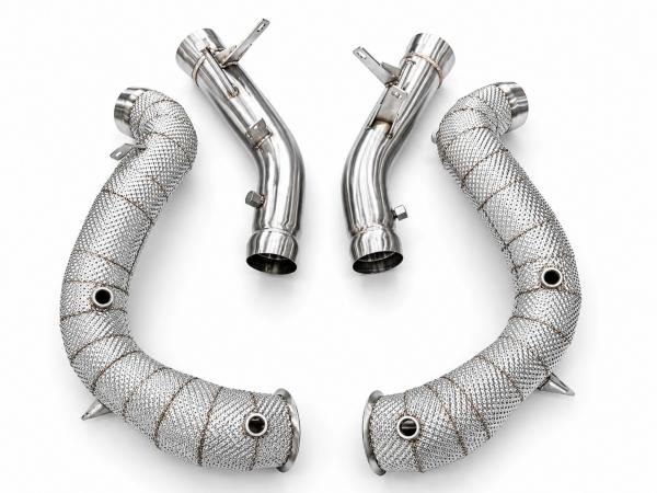 Downpipes s náhradami katalyzátorů a OPF/GPF a ProRacing Mercedes C-Klasse W205 C63 / C63S AMG 4.0 Turbo V8 OPF (15-)