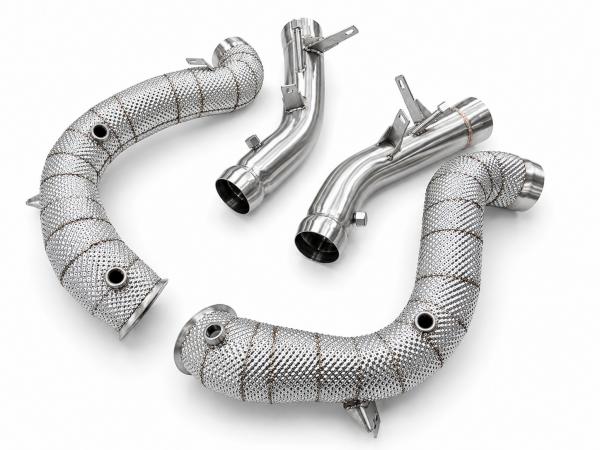 Downpipes s náhradami katalyzátorů a OPF/GPF a ProRacing Mercedes C-Klasse W205 C63 / C63S AMG 4.0 Turbo V8 OPF (15-)