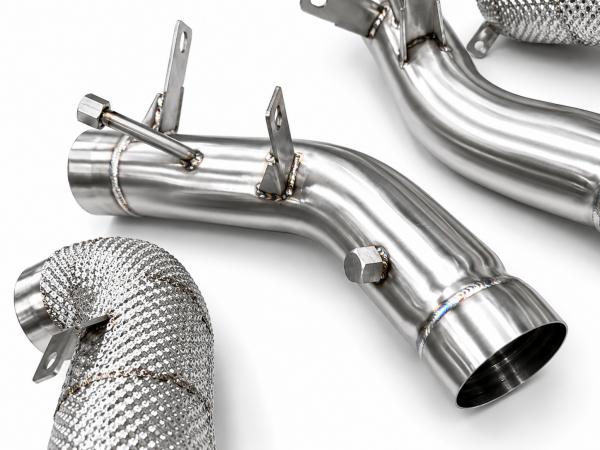 Downpipes s náhradami katalyzátorů a OPF/GPF a ProRacing Mercedes C-Klasse W205 C63 / C63S AMG 4.0 Turbo V8 OPF (15-)