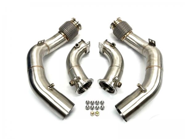 Downpipes s náhradami OPF/GPF filtrů MTC Motorsport BMW X5M F95 / X6M F96 4.4T S63 (19-23)