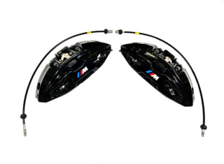 Přední 4-pístové brzdové třmeny Brembo BMW E23 / E28 / E32 / E34 / E38 / E39 / E60 / E61 / E63 / E64 pro kotouče 395x36mm (černé 34106897365 / 34106897366)