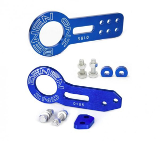 Přední a zadní odtahový hák (odtahové oko) Benen style - modrý