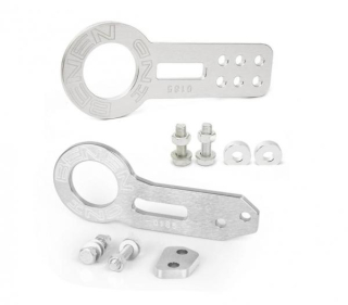 Přední a zadní odtahový hák (odtahové oko) Benen style - stříbrný