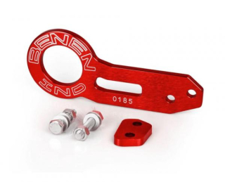 Zadní odtahový hák (odtahové oko) Benen style - červený