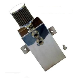 Oil catch tank - 3x vývod + filtr - objem 1l