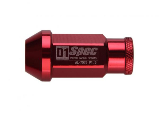 Kolové matice (štefty) D1 Spec závit M12 x 1.25 - červené