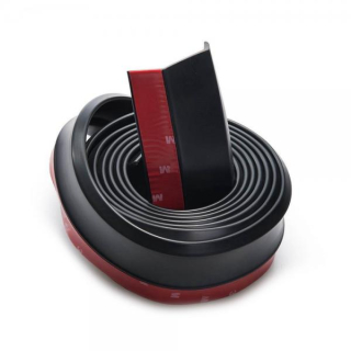 Univerzální pružný lip / spoiler - černý - délka 2,5m