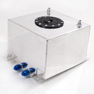 Závodní hliníková palivová nádrž 20l (racing fuel tank) se senzorem na ukazatel stavu paliva