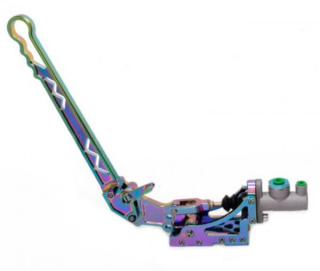 Hydraulická ruční brzda HPP - vertikální (s brzd. válcem a aretací) - se štelováním sklonu - neo chrome