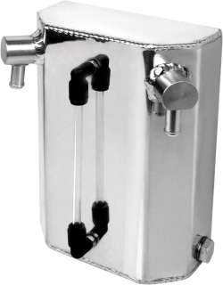 Oil catch tank - 2x vývod - objem 1l