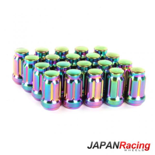 Kolové matice (štefty) Japan Racing JN2 závit M12 x 1.25 - neochrome (ocelové)