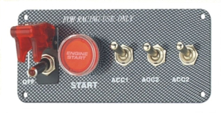 Startovací panel carbon look - typ SEP3018