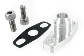 Adaptér zpětné vedení oleje Garrett GT se závitem D-10 - kit s těsněním a šrouby