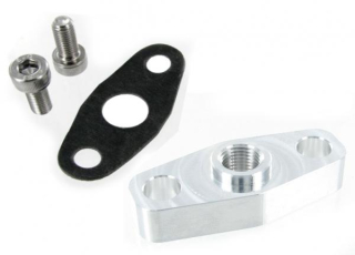 Adaptér přívodní vedení oleje Garrett GT30, GT35 + T3/T4 se závitem 1/8 NPT - kit s těsněním a šrouby