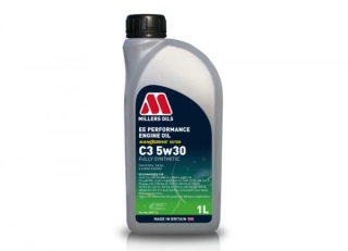 Motorový olej Millers Oils EE performance C3 5w30 - 1l - plně syntetický olej s nano částicemi