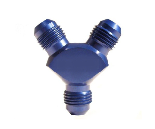 Y blok rozbočovací adaptér D-12 (AN12) 1-1/16"x12-UNF x D-08 (AN8) 3/4"x16-UNF x D-08 (AN8) 3/4"x16-UNF
