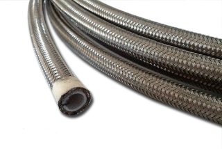 Opletená nerezová panceřová hadice D-08 (AN8) - teflonová (PTFE)