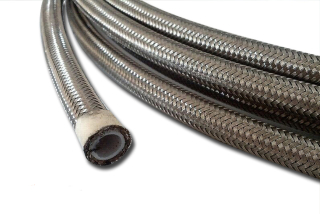 Opletená nerezová panceřová hadice D-12 (AN12) - teflonová (PTFE)