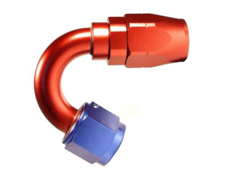 Fitinka koleno 150° D-12 (AN12) 1-1/16"x12-UNF - cutter-system - šroubovací