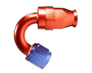 Fitinka koleno 150° D-12 (AN12) 1-1/16"x12-UNF - teflonová PTFE hadice