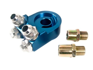 Adaptér pod olejový filtr M20 x 1,5 a 3/4-16UNF (vývody D-08) - šikmé výstupy