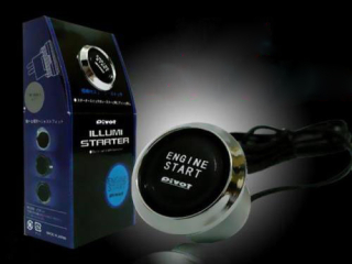 Startovací tlačítko Pivot - Start engine - modré podsvícení