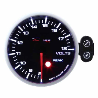 Přídavný budík Depo Racing Peak 7-color - voltmetr