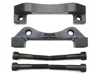 Adaptéry ProRacing pro přední brzdové třmeny Brembo Porsche 996 / Boxster S / Cayman S - Audi, Seat, Škoda, VW platforma Mk4 (5x100) + kotouče (330 x 28mm)