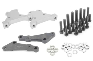 Adaptéry ProRacing pro zadní brzdové třmeny Brembo Porsche 996 / Boxster S / Cayman S - Audi, Seat, Škoda, VW platforma Mk4 (5x100) + kotouče (280 x 22mm)