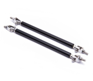 Univerzální nastavitelné vzpěry pro stabilizaci spoilerů a difuzorů - délka 200mm - černé