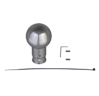 Hlavice řadící páky Pro Sport kovová - stříbrná