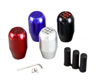 Hlavice řadící páky Pro Sport kovová - 5-st. modrá