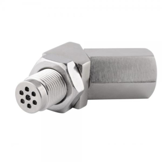 Adaptér pro odstínění lambda sondy Speedwow - úhel 45° - závit M18x1.5 (mini kat)