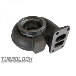 Výfuková část na turbodmychadlo Garrett GTX35 T3 twin scroll dělená + v-band 76mm (3") - 1.06
